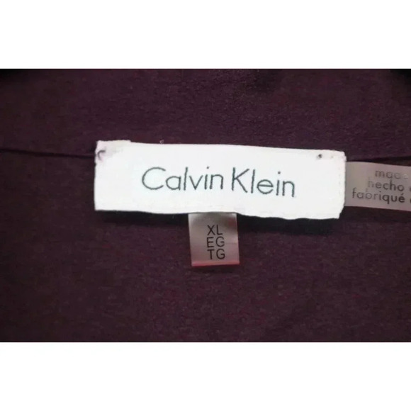 Calvin Klein Dark Purple Button Down Blouse-Size XL-Office-Business - Picture 3 of 6